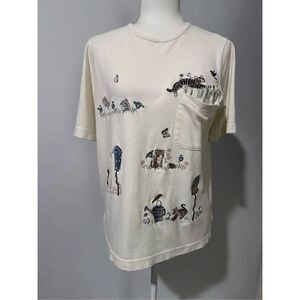 Bon Worth cat print tee shirt s